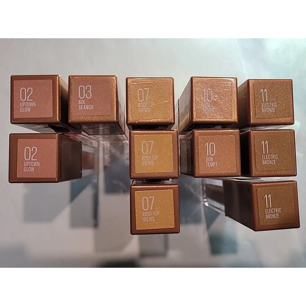 Lot Of 11 Maybelline Sunkisser Liquid Blush Uptown Sol Rooftop Sun Bronze Makeup